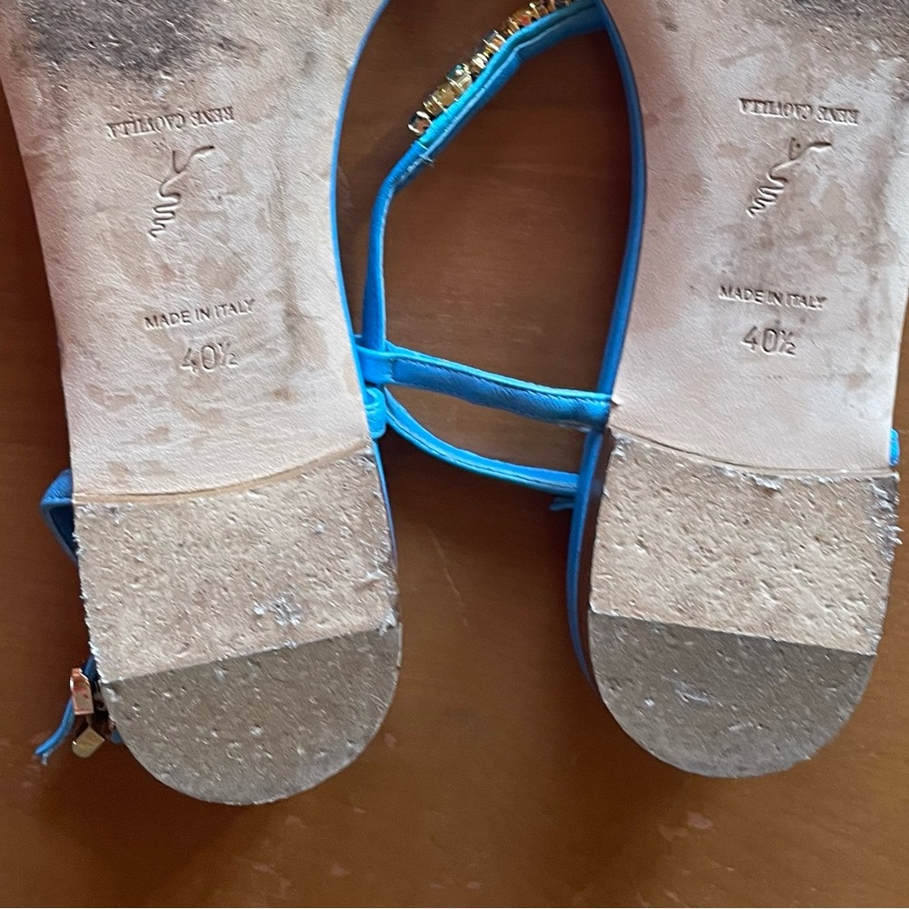 Rene Caovilla Crystal Thong Sandals - Picture 11 of 14